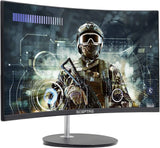 Curved 24-Inch Gaming Monitor 1080P R1500 98% Srgb HDMI X2 VGA Build-In Speakers, VESA Wall Mount Machine Black (C248W-1920RN Series)