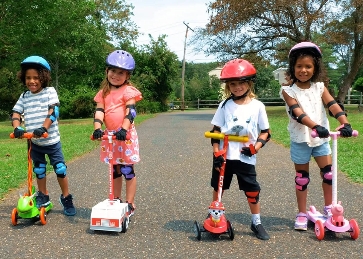 Scooter for Kids Ages 3-5 - Extra Wide Deck & Foot Activated Brake, 3 Wheel Self Balancing Kids Toys for Boys & Girls