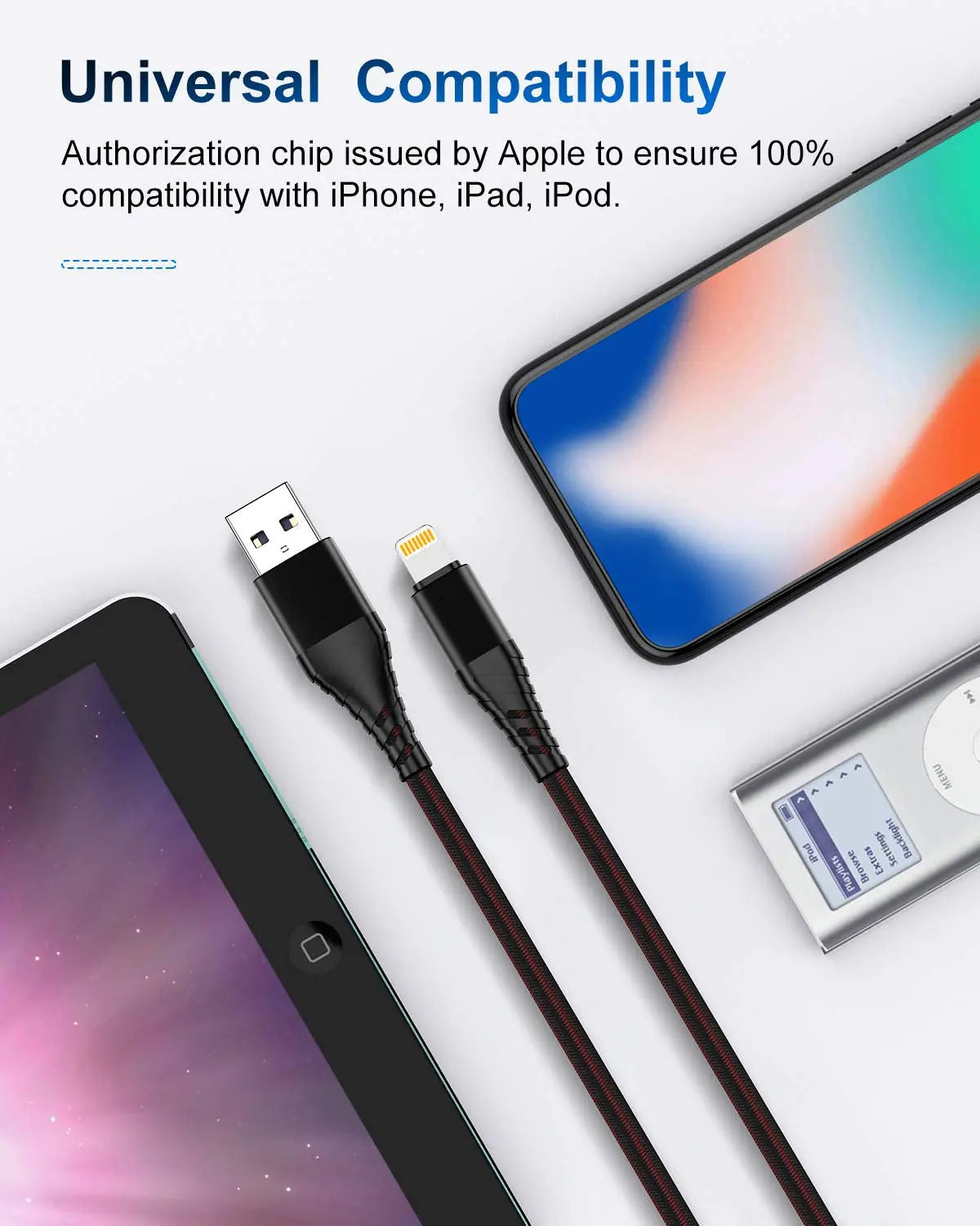 3Pack 1Ft Iphone Charger Cable Short, [Apple Mfi Certified] Lightning Cables 1 Foot, Nylon Braided 1 Feet Iphone USB Charging Cord for Apple Iphone 14 Pro Max/13 Pro/12 Mini/11/X/Xs/Xr/Xs Max/8/7/6/5