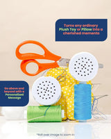 20-Seconds Multi-Message Voice Recorder - Audio Recorder for Plush & Stuffed Toys – Digital Voice Recorder with Playback – Kids Customizable Mini Voice Recorder - Battery Included – 1 Pack