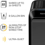 ‎Powershred LX22M 20-Sheet 100% Jam-Proof Micro Cut Paper Shredder for Office and Home, Black 5263501