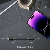 [Apple MFI Certified] Iphone Headphone Adapter,  Iphone Aux Jack Adapter, Lightning to 3.5Mm Dongle for Iphone 14/13/12/11 Pro Max/Pro/Plus/Mini/Xr/Xs/8/7 Plus-Black 10Cm