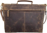 16 Inch Leather Briefcase Laptop Messenger Bags for Men and Women Best Office School College Satchel Bag