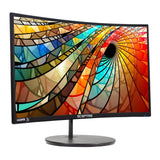 27" Curved 75Hz LED Monitor HDMI VGA Build-In Speakers, Edge-Less Metal Black 2019 (C275W-1920RN)