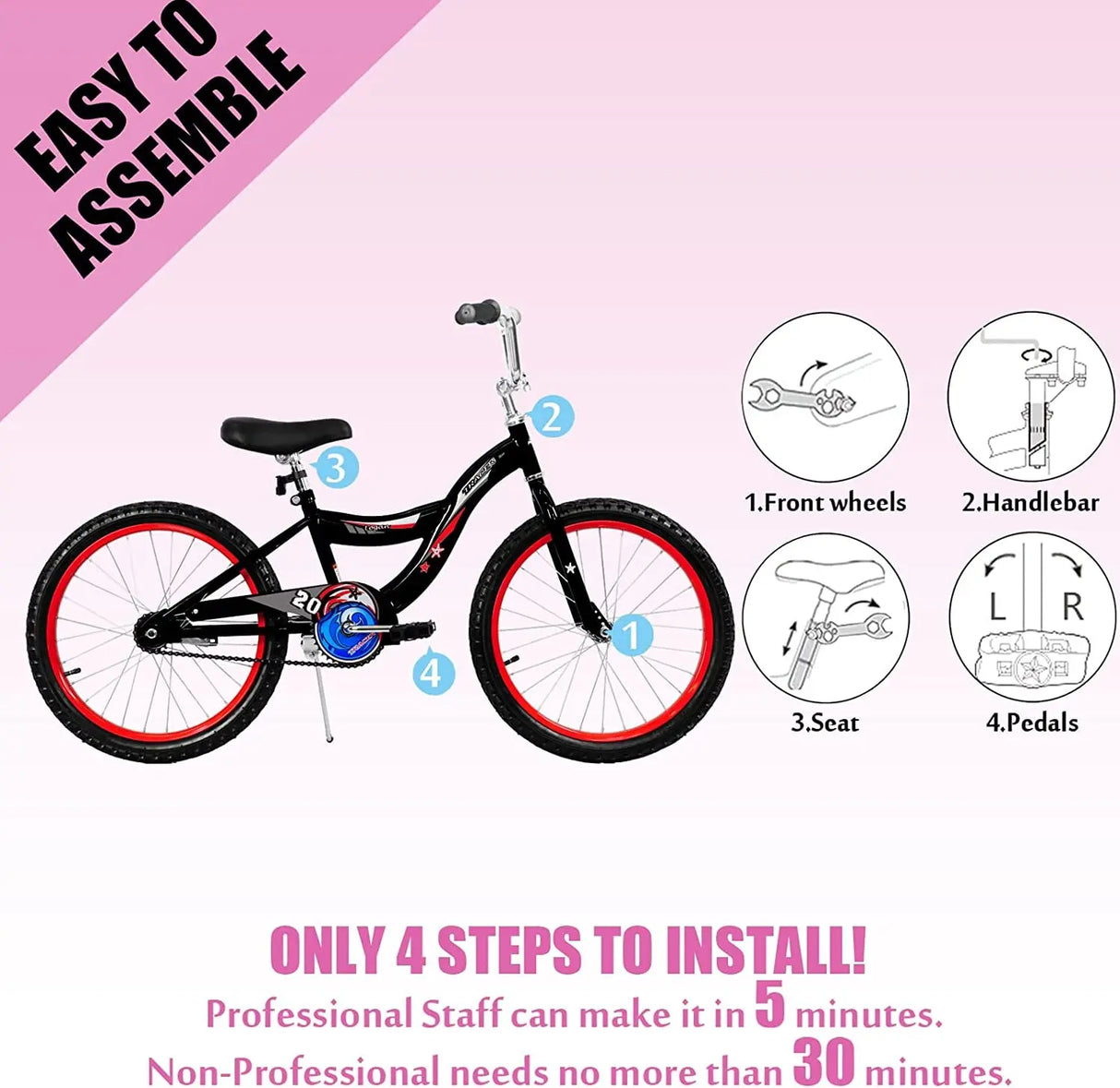 16" 20" Inch Wheels Kid Bike for Boys and Girls