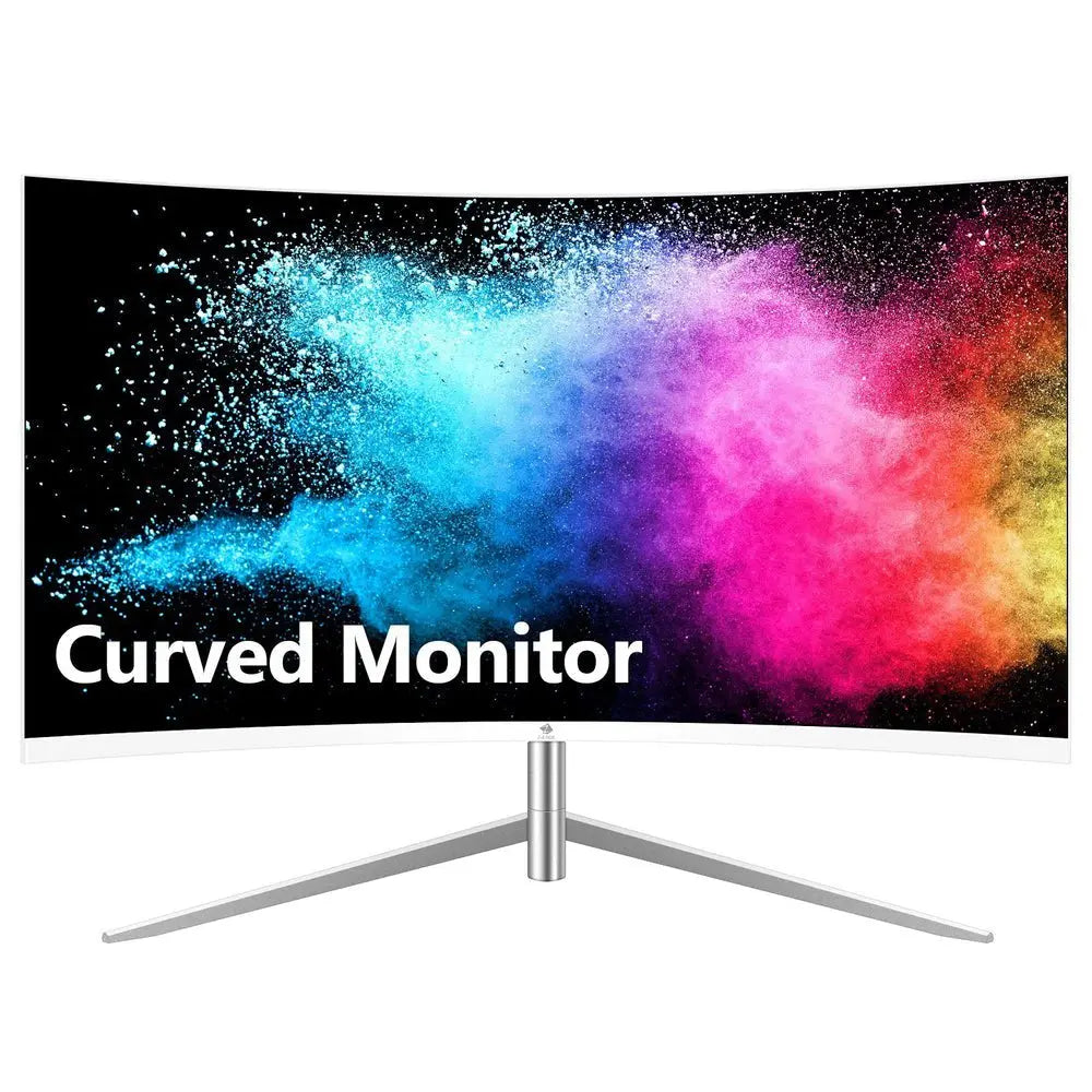 U24C 24-Inch Curved Monitor Full HD LED Monitor 1920X1080 75Hz 5Ms VGA+HDMI Port Dual Speaker