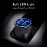 Fast Car Charger, Quick Charging 5.4A/30W Phone USB Adapter Rapid Plug 2 Port Cigarette Lighter Charger Flush Compatible Samsung, Tablet, Iphone, Ipad, LG
