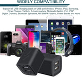 Wall Charger Plug, USB Charger Cube,  2.1A 2-Muti Port USB Adapter Power Plug Charging Station Box Base for Iphone 15/14/13/12/12Pro/11 Pro Max/8, Ipad, Samsung Phones USB Charging Block Brick