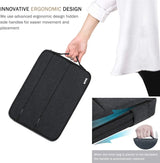 13 13.6 Inch Laptop Sleeve Case Compatible with Macbook Air/Macbook Pro 13 M2/M1,13.5 Surface Laptop 5/4, Surface Pro X / 9/8, Ipad Pro 12.9, Waterproof Computer Bag Cover with Handle, Black