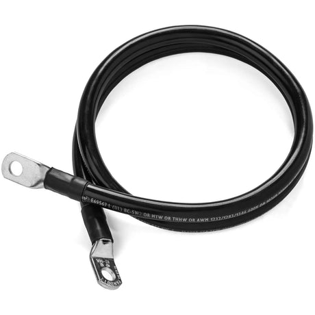 Black 2 Foot 4/0 AWG Battery Cable, Negative Only 5/16" M8