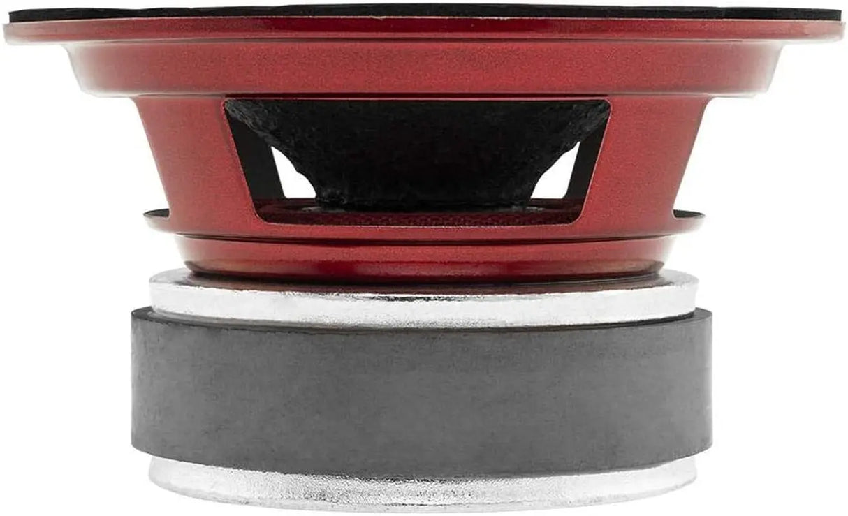 PRO-X5M Loudspeaker - 5.25", Midrange, Red Steel Basket, 300W Max, 150W RMS, 8 Ohms - Premium Quality Audio Door Speakers for Car or Truck Stereo Sound System (1 Speaker), Bullet