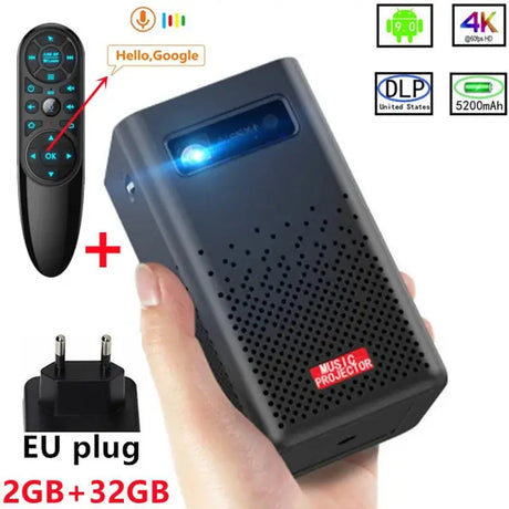 Android Smart Projector WIFI 5G LED DLP 1080P HD 4K Bluetooth 3D Projector on the Same Screen for Mobile and Tablet