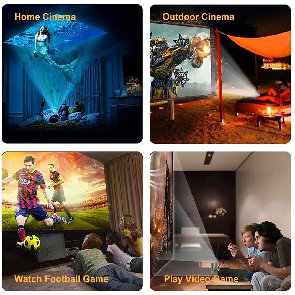 Android 9.0 Projector Full HD 1080P LED WIFI Video Projector Smart TV Box Home Theater Projector Cinema Mirror Movie Beamer