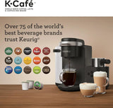 K-Cafe Single Serve K-Cup Coffee, Latte and Cappuccino Maker, Dark Charcoal