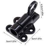 1 Pcs Aluminum Alloy White/Gray Window Gate Security Pull Ring Spring Bounce Door Bolt Automatic Latch Lock Black Grey Window