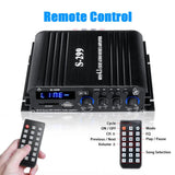 1600W Bluetooth Audio Power Amplifier, 4.1 Channel Support 2 Pairs Speakers 1 Subwoofer, Wireless Hifi Stereo Receivers for Home & Car