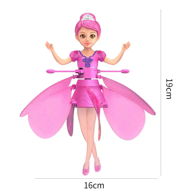 2023 New Induction Flying Fairy Helicopter Suspended Flying Toys Air Gestures Colorful Lights Children'S Educational Toys