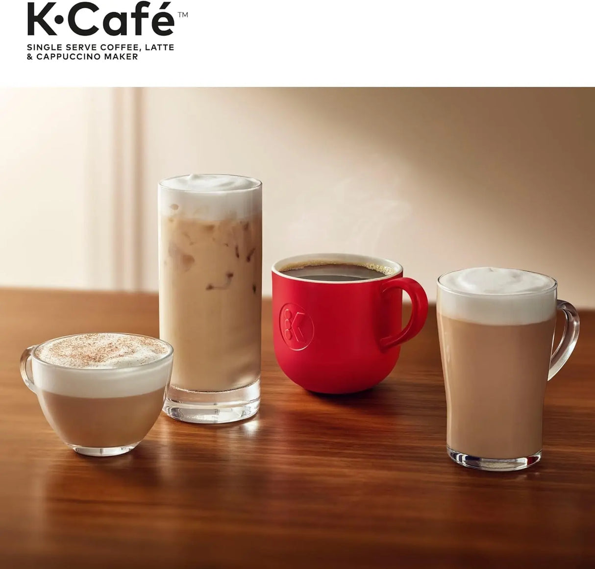 K-Cafe Single Serve K-Cup Coffee, Latte and Cappuccino Maker, Dark Charcoal