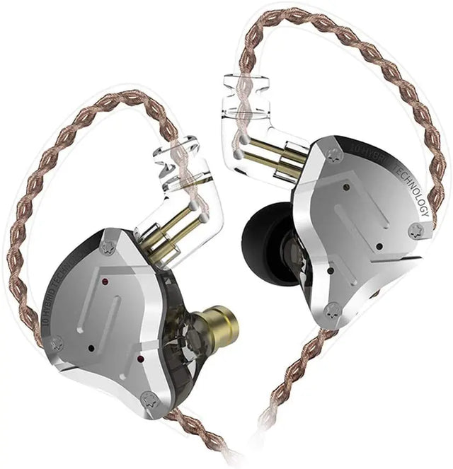 KZ ZS10 Pro in Ear Monitor Earbuds Headphone, KZ Earbuds with 4BA and 1DD Drivers, KZ Hifi IEM Earphone Upgraded ZS10 Pro with Detachable 0.75Mm 2 Pin 6N OFC Cable (Black No Mic)……
