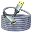 10FT USB Extension Cable,Usb Extender,Usb 3.0 Extension Cable, Male to Female Cord High Data Transfer Compatible with Webcam,Usb Keyboard,Flash Drive,Hard Drive,Printer