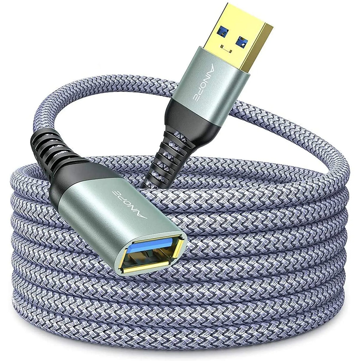 10FT USB Extension Cable,Usb Extender,Usb 3.0 Extension Cable, Male to Female Cord High Data Transfer Compatible with Webcam,Usb Keyboard,Flash Drive,Hard Drive,Printer