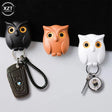 1 PCS Owl Night Wall Magnetic Key Holder Magnets Hold Keychain Owl Key Hook up Will Open Eyes Home Decoration