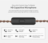KZ ZS10 Pro in Ear Monitor Headphone, KZ Hifi Earbuds Headphone with 4 Balanced Armatures and 1 Dynamic Drivers for Drummer Musician (Blue with Mic)…