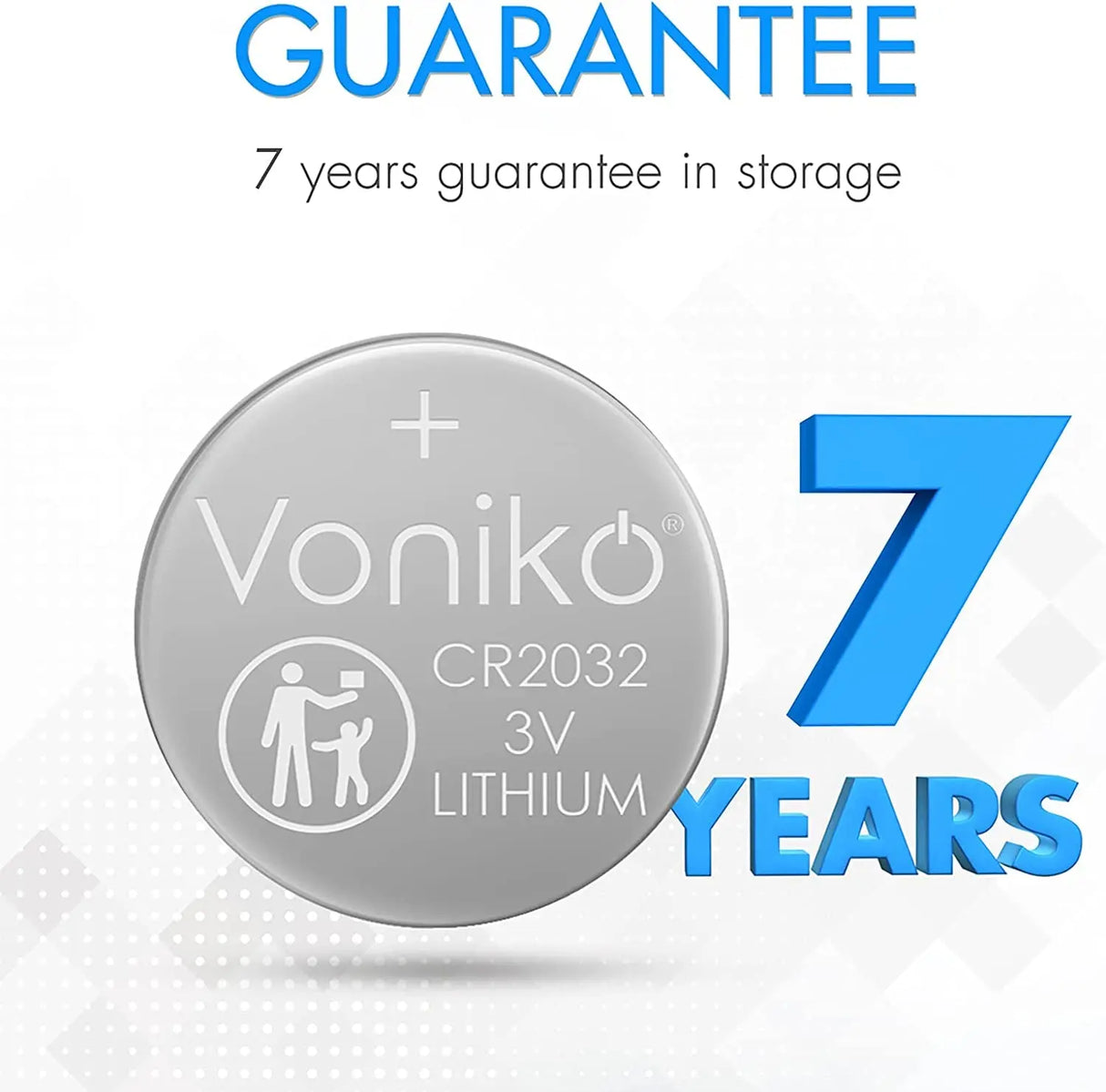 3 Volt CR2032 Battery 6 Pack – Lithium Batteries – 2032 Button Battery Flat – 7 Years Shelf Life