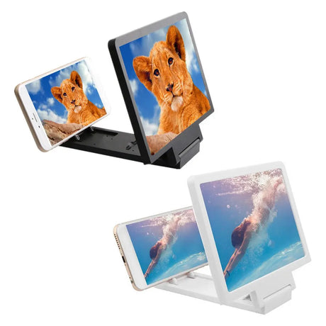 F1 8.2 Inch HD Mobile Phone Screen Magnifier 3D Smartphone Screen Stand Amplifier Enlarger Projector Holder