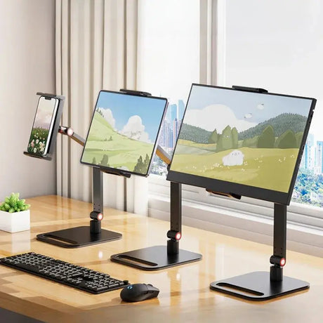 Portable Monitor Holder for 12-17.3 Inch Screen No Drilling Phone Stand Adjustable Laptop Gaming Expandable Desktop Clamp Stand