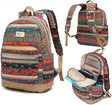 New Bohemian Laptop Backpack with Massage Cushioned Straps Travel Outdoor Backpack for Laptop up to 15.6 Inch