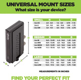 Uni-Xs Mount - Patented in 2018, Made from Steel Adjustable Extra Small Device, Hide Your Cable TV Box, Modems, Satellite Receivers, Streaming Media Devices and More