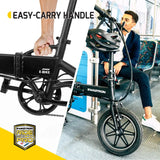 Swagcycle EB-5 Lightweight Aluminum Folding Electric Bike with Pedals
