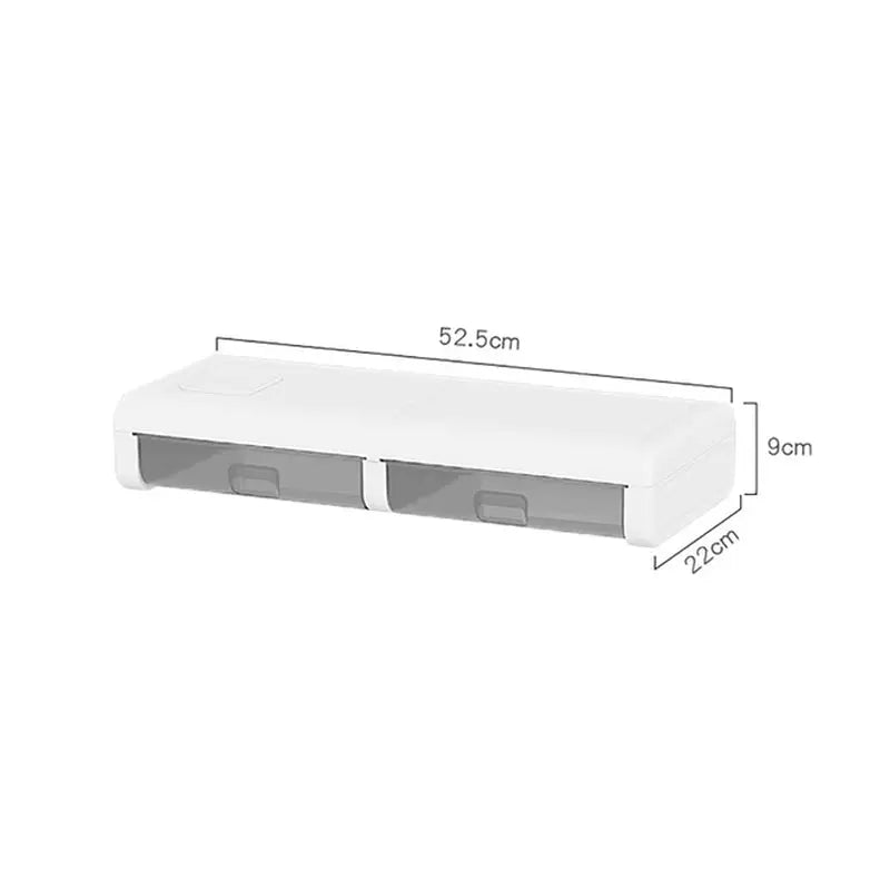 Desktop Computer Monitor Stand Raiser Multi-Function Storage Shelf 2 Drawer PC Computer Laptop Holder Heightening Bracket