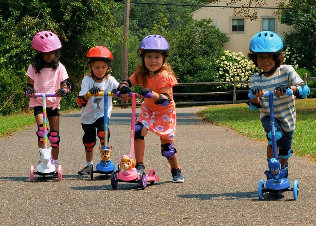 Scooter for Kids Ages 3-5 - Extra Wide Deck & Foot Activated Brake, 3 Wheel Self Balancing Kids Toys for Boys & Girls