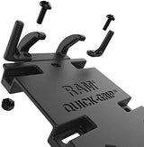 Quick-Grip Large Phone Mount with Handlebar U-Bolt Base RAM-B-149Z-A-PD4U with Short Arm for Motorcycle, ATV/UTV, Bike