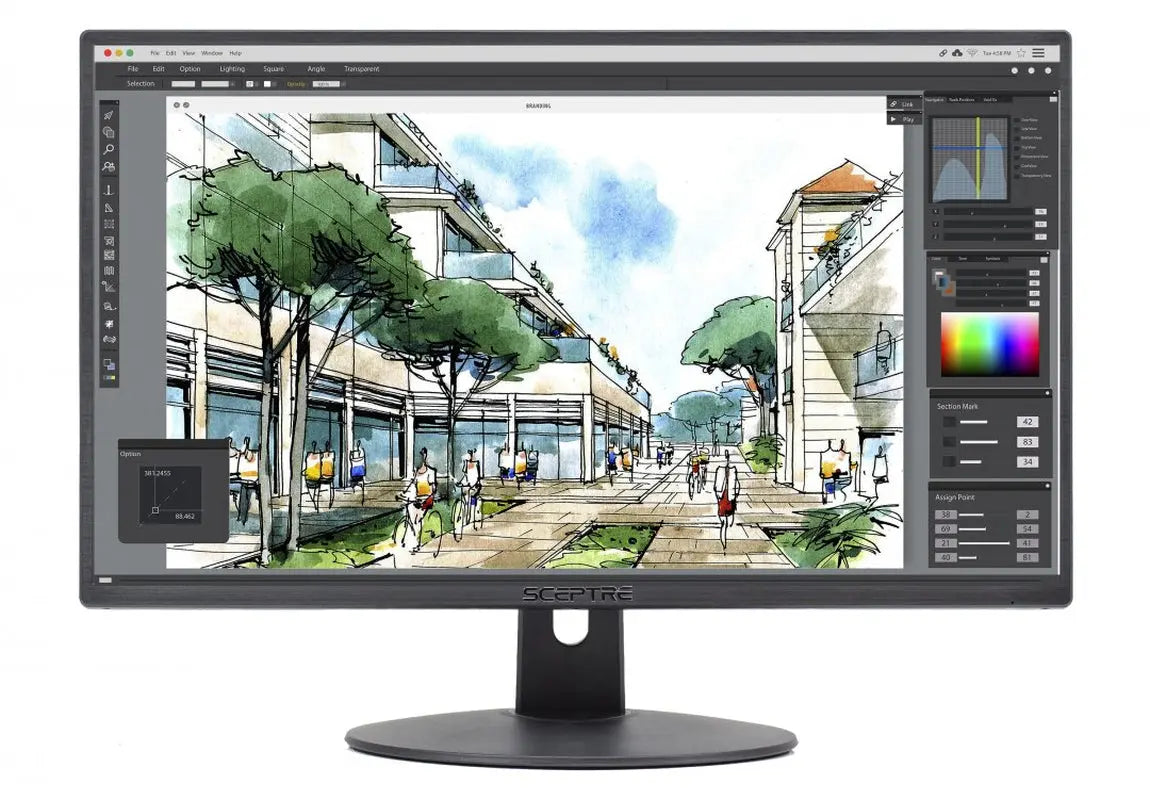 20" Ultra Thin 1600X900 HDMI VGA 75Hz 5Ms Frameless LED Monitor - E205W-16003R