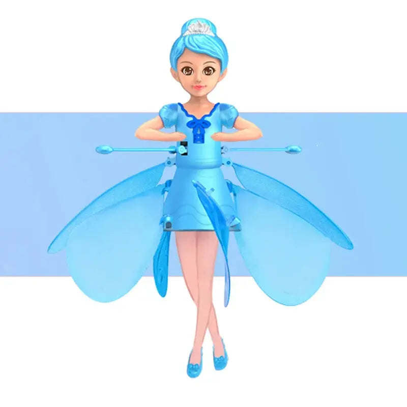 2023 New Induction Flying Fairy Helicopter Suspended Flying Toys Air Gestures Colorful Lights Children'S Educational Toys