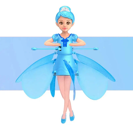 2023 New Induction Flying Fairy Helicopter Suspended Flying Toys Air Gestures Colorful Lights Children'S Educational Toys