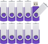 10PCS 1GB USB 2.0 Flash Drives Pen Drive Memory Stick Thumb Drive USB Drives, Purple