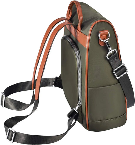 Women Travel Backpack, Waterproof Nylon Shoulder Bag Anti-Theft Backpack Purse Small Casual Daypacks (Armygreen)