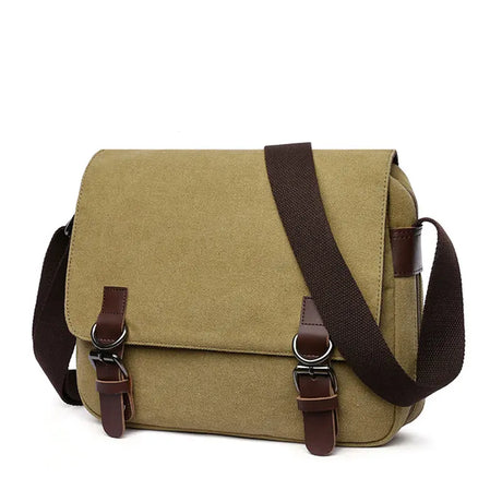 Man Sling Bag Men Canvas Messenger Bag Vintage Brand Business Casual Travel Shoulder Bag Laptop Crossbody Bags for Man