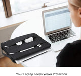 13 13.6 Inch Laptop Sleeve Case Compatible with Macbook Air/Macbook Pro 13 M2/M1,13.5 Surface Laptop 5/4, Surface Pro X / 9/8, Ipad Pro 12.9, Waterproof Computer Bag Cover with Handle, Black