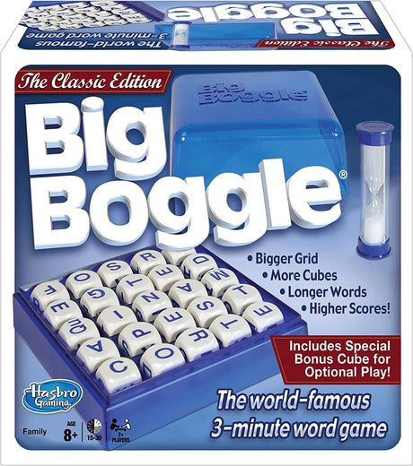 BIG BOGGLE, the CLASSIC EDITION, for Ages 8 and Up