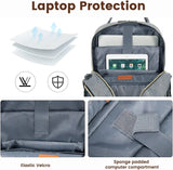 Unisex Anti-Theft 15.6” Laptop Backpack with Lock - for Travel, Business, College, and Outdoor