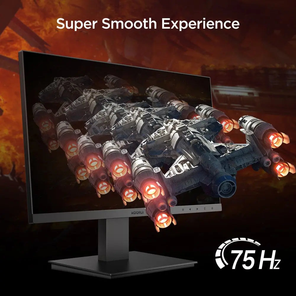 27 Inch Computer Monitor,Ips FHD (1920 X 1080) 75Hz 99% Srgb PC Desktop Gaming Monitors for Computer ,HDMI/VGA Port, Visioncare,27N1