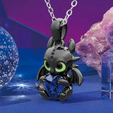 Hot-Selling Demon Dragon Cartoon Necklace Crystal Glass Alloy Pendant Anime Character Souvenir Gift