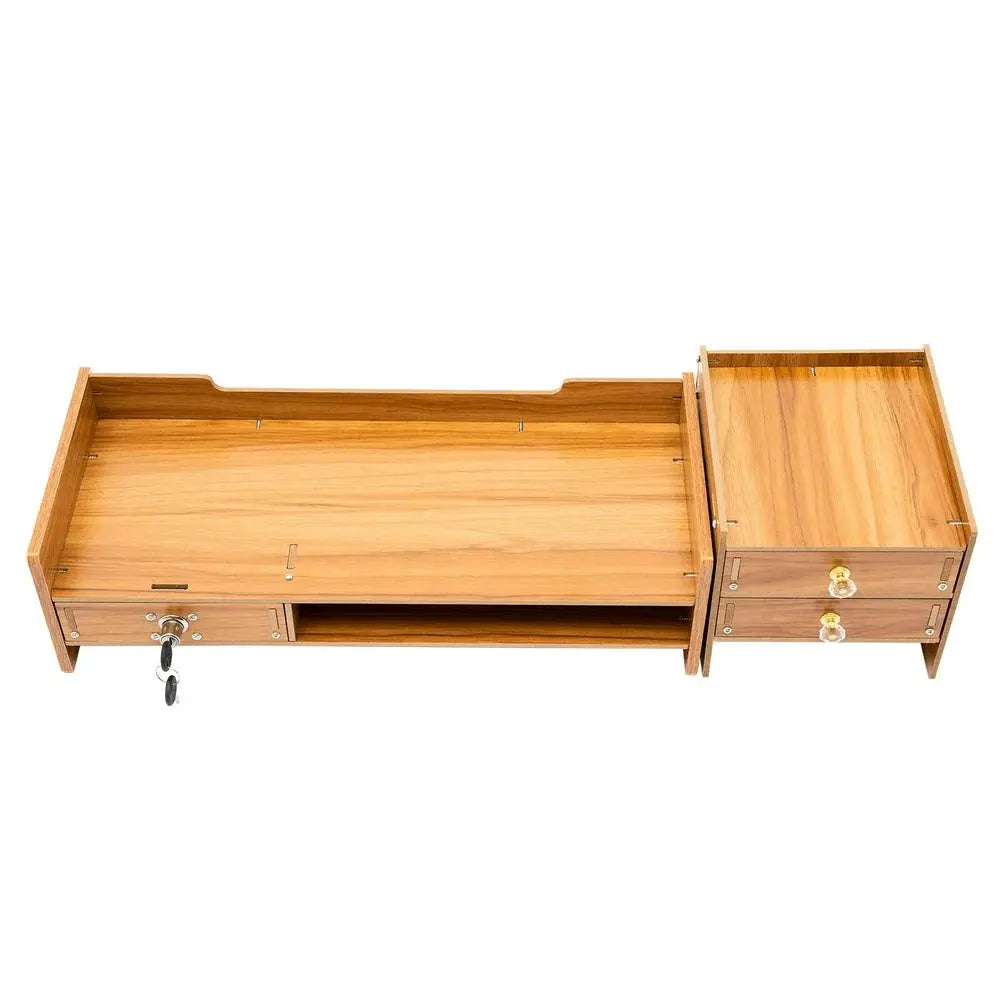 Desktop Laptop Support Shelf Wooden Monitor Screen Stand Shelf Supplies Computer Desktop Tabletop