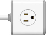 4 Outlets Surge Protector, 3 USB Ports 5V/2.4A, 5-Foot Heavy Duty Extension Cord, SMC407