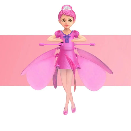 2023 New Induction Flying Fairy Helicopter Suspended Flying Toys Air Gestures Colorful Lights Children'S Educational Toys